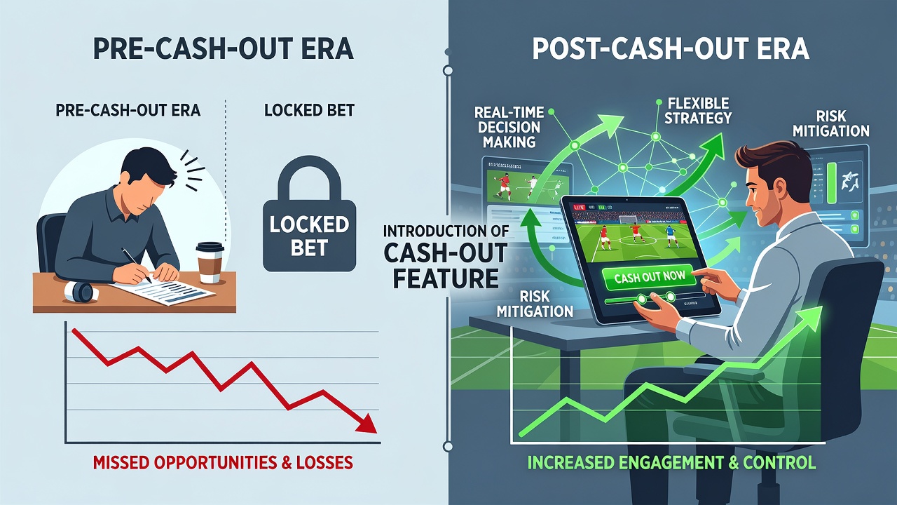 Analytics dashboard showing user cash-out frequency trends and session duration changes in sports betting applications