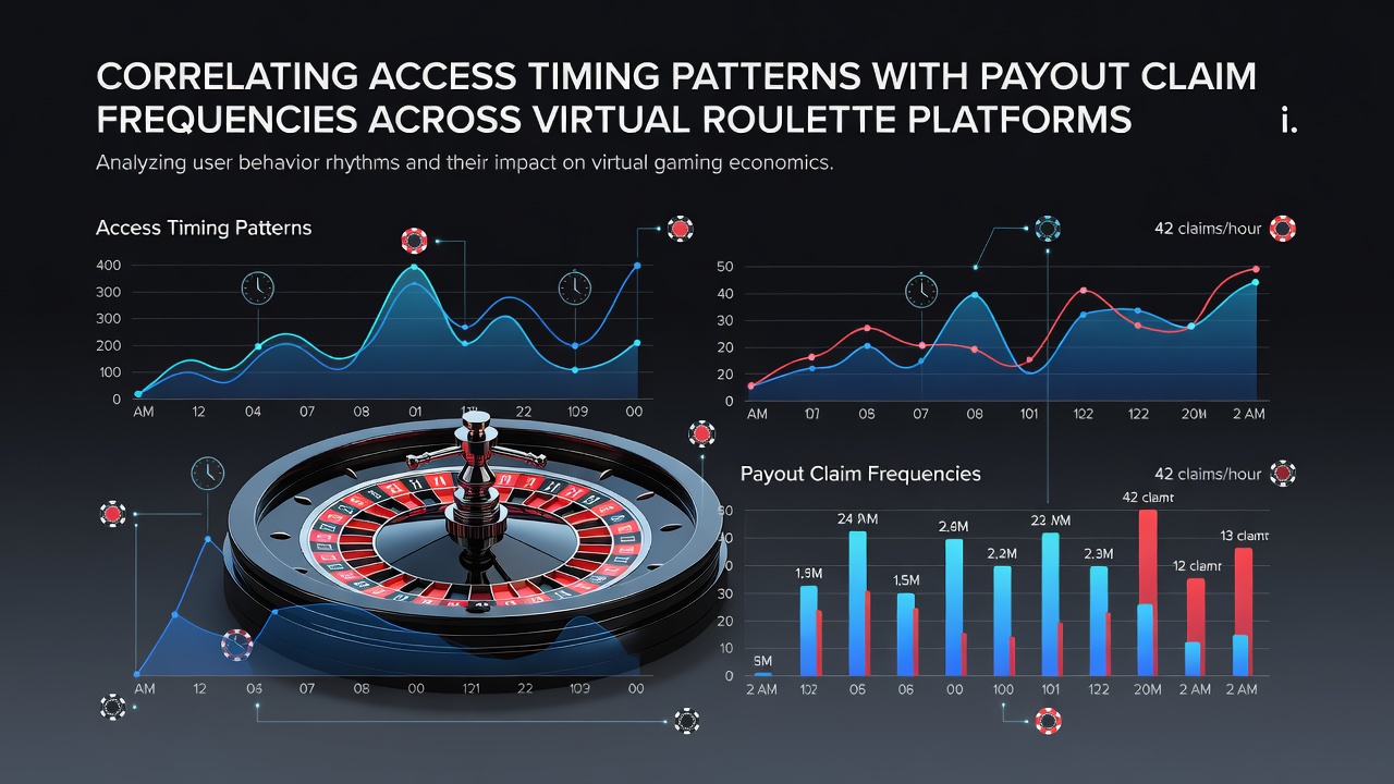 Chart illustrating payout claim frequency distributions across different access time windows on regulated roulette sites